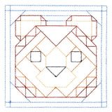 Woodland Animals Quilting - Bear (Double Run)