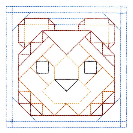 Woodland Animals Quilting - Bear (Double Run)