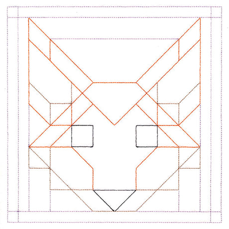 Woodland Animals Quilting - Fox (Double Run)