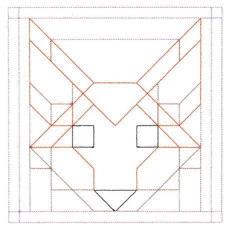 Woodland Animals Quilting - Fox (Double Run)