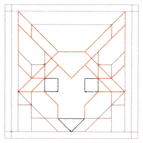 Woodland Animals Quilting - Fox (Double Run)