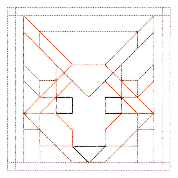Woodland Animals Quilting - Fox (Double Run)