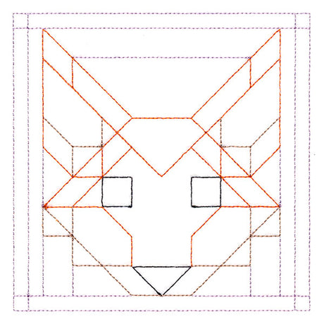 Woodland Animals Quilting - Fox (Double Run)