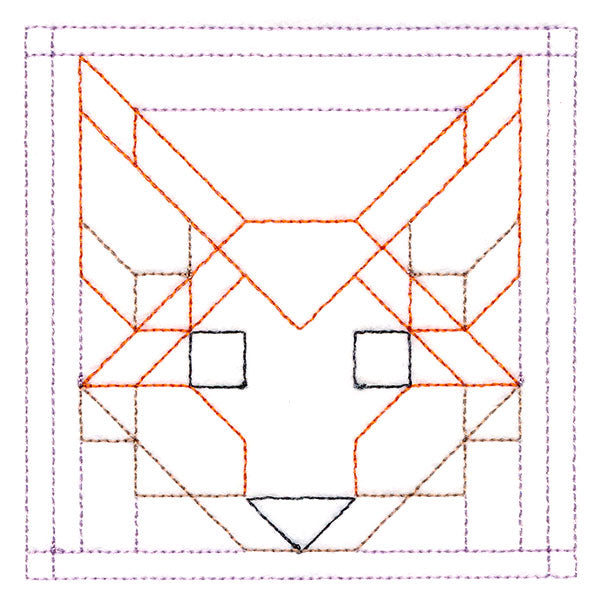Woodland Animals Quilting - Fox (Double Run)