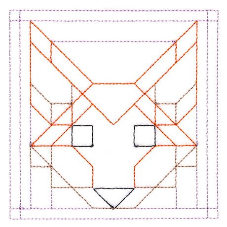 Woodland Animals Quilting - Fox (Double Run)