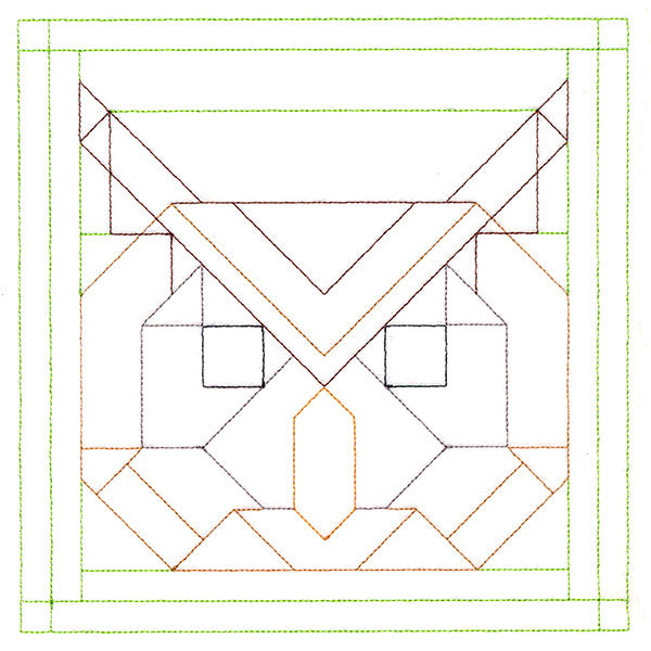 Woodland Animals Quilting - Owl (Double Run)