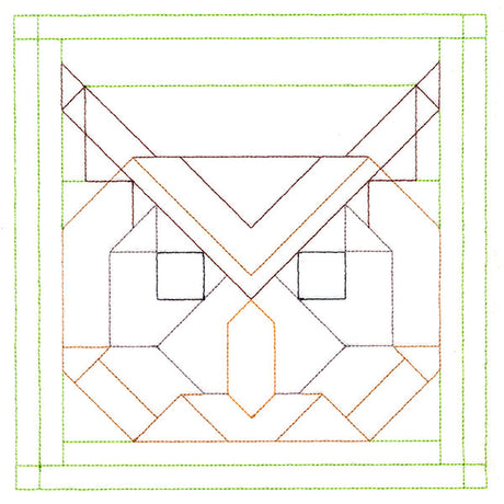 Woodland Animals Quilting - Owl (Double Run)