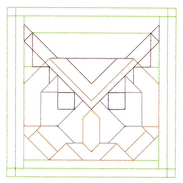 Woodland Animals Quilting - Owl (Double Run)