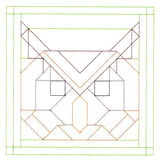 Woodland Animals Quilting - Owl (Double Run)