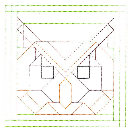 Woodland Animals Quilting - Owl (Double Run)