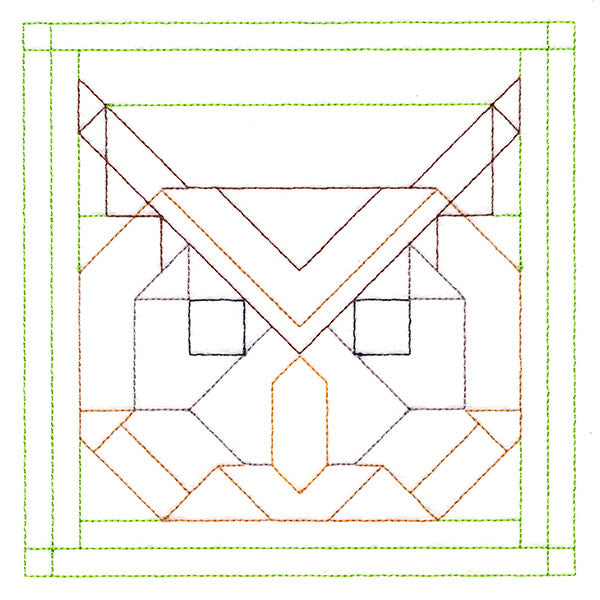 Woodland Animals Quilting - Owl (Double Run)
