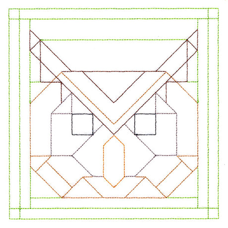 Woodland Animals Quilting - Owl (Double Run)