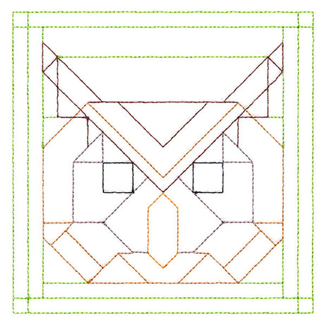 Woodland Animals Quilting - Owl (Double Run)