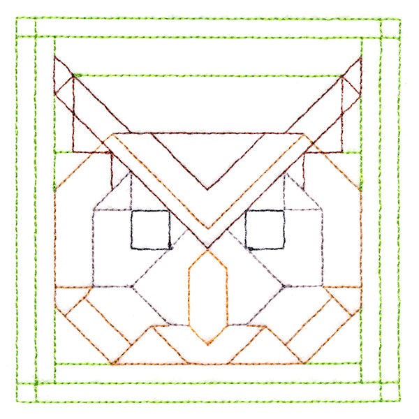 Woodland Animals Quilting - Owl (Double Run)