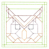 Woodland Animals Quilting - Owl (Double Run)