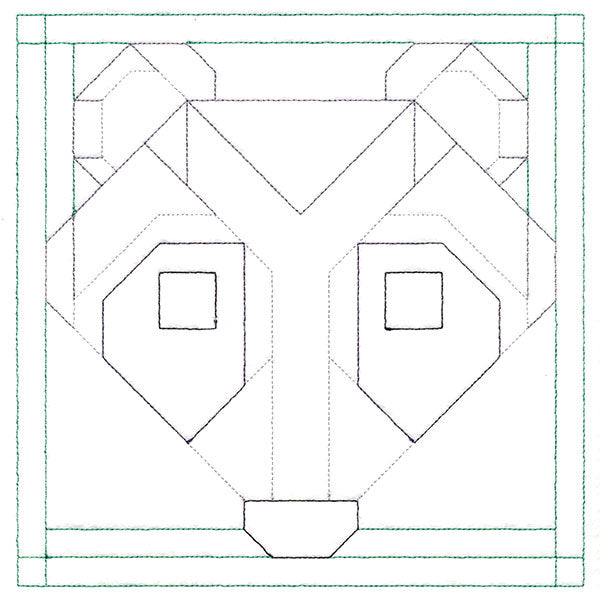 Woodland Animals Quilting - Raccoon (Double Run)