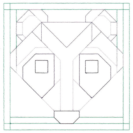 Woodland Animals Quilting - Raccoon (Double Run)