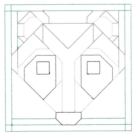 Woodland Animals Quilting - Raccoon (Double Run)