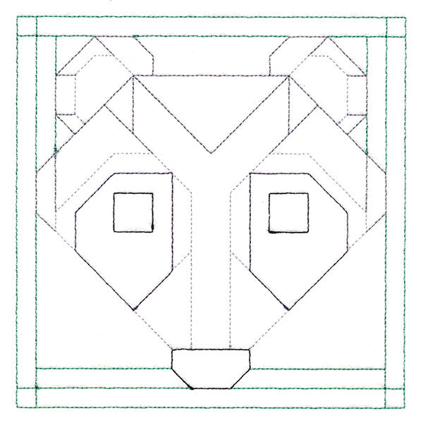 Woodland Animals Quilting - Raccoon (Double Run)