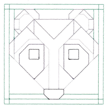 Woodland Animals Quilting - Raccoon (Double Run)