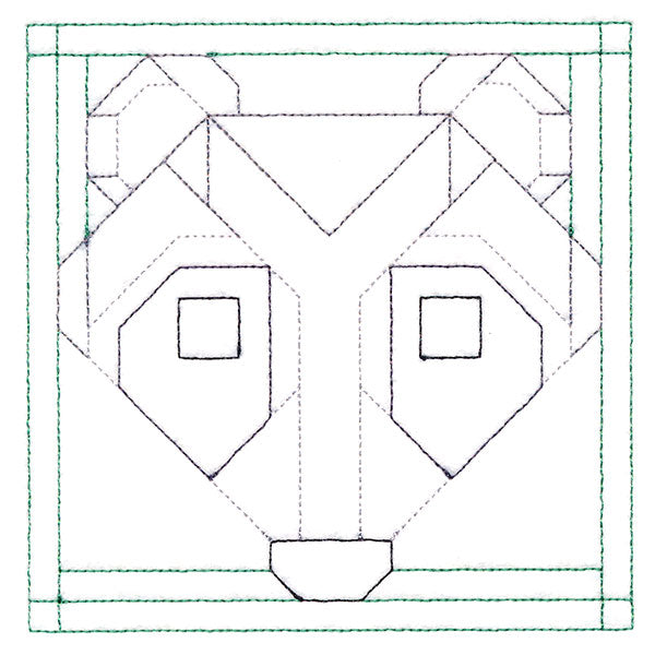 Woodland Animals Quilting - Raccoon (Double Run)