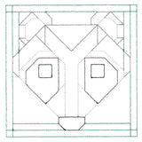 Woodland Animals Quilting - Raccoon (Double Run)