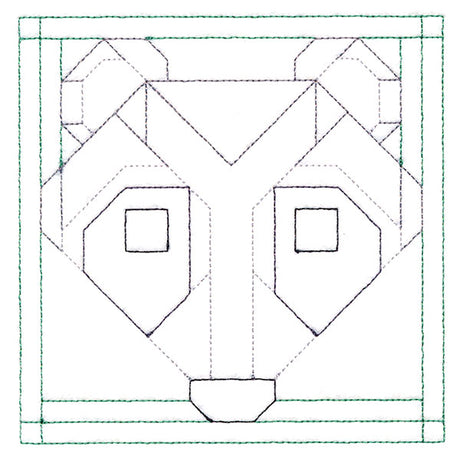 Woodland Animals Quilting - Raccoon (Double Run)