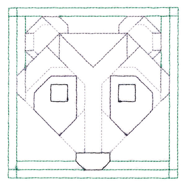 Woodland Animals Quilting - Raccoon (Double Run)