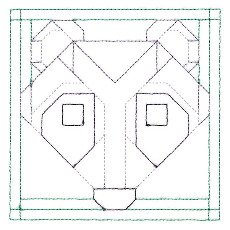 Woodland Animals Quilting - Raccoon (Double Run)