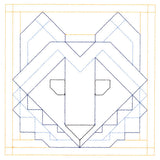 Woodland Animals Quilting - Wolf (Double Run)