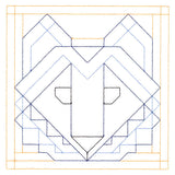 Woodland Animals Quilting - Wolf (Double Run)