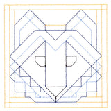 Woodland Animals Quilting - Wolf (Double Run)