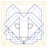 Woodland Animals Quilting - Wolf (Double Run)