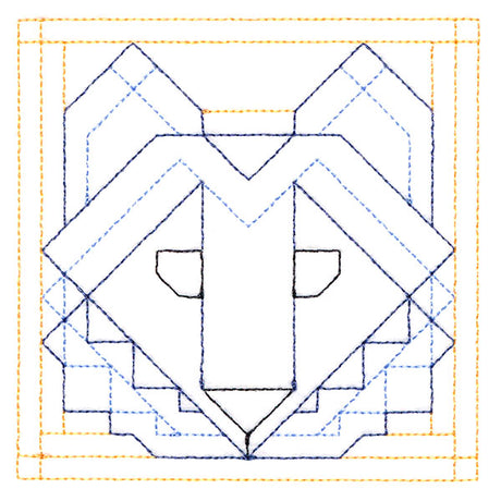 Woodland Animals Quilting - Wolf (Double Run)