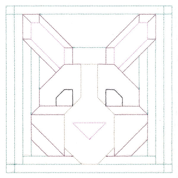 Woodland Animals Quilting - Bunny (Double Run)