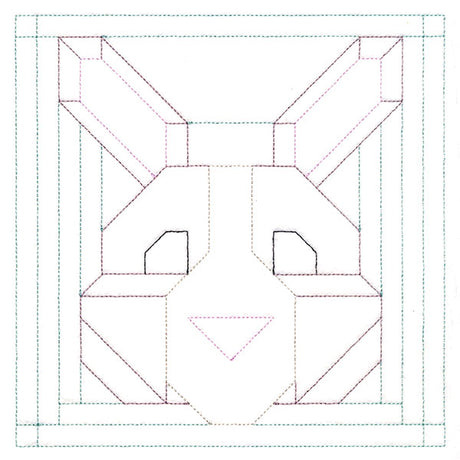 Woodland Animals Quilting - Bunny (Double Run)