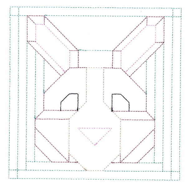 Woodland Animals Quilting - Bunny (Double Run)