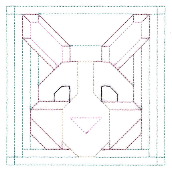 Woodland Animals Quilting - Bunny (Double Run)