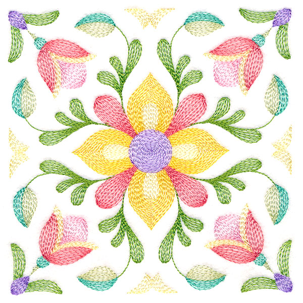 Blossoming Details Square