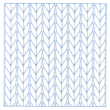 Classic Knitting Square (Double Run)