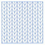 Classic Knitting Square (Double Run)