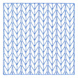 Classic Knitting Square (Double Run)