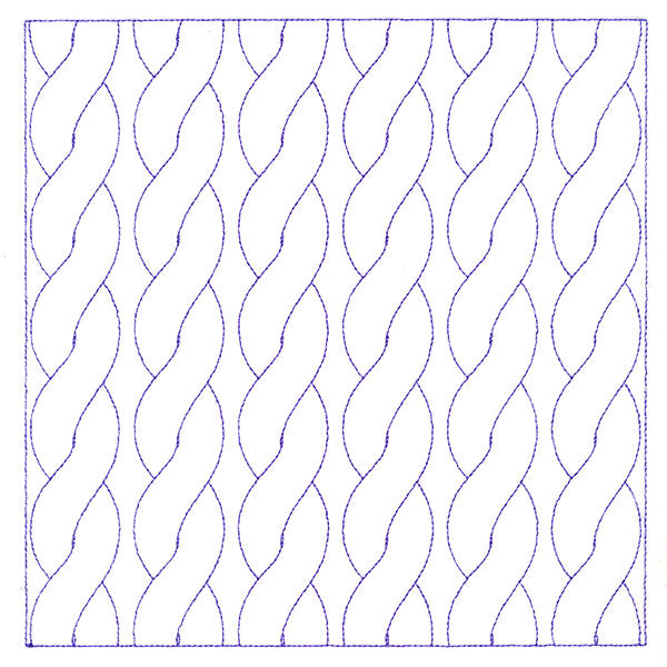 Classic Cable Square (Double Run)