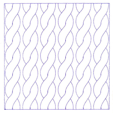 Classic Cable Square (Double Run)