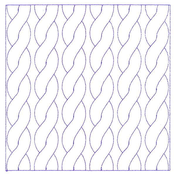 Classic Cable Square (Double Run)