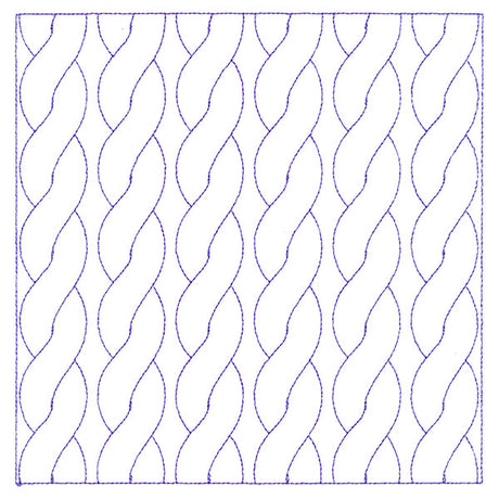 Classic Cable Square (Double Run)