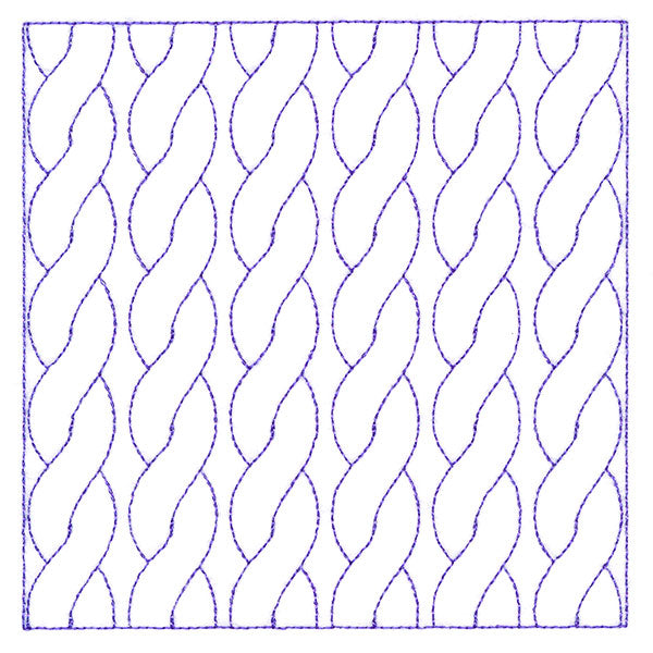 Classic Cable Square (Double Run)