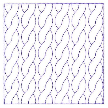 Classic Cable Square (Double Run)