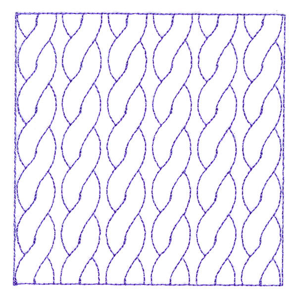 Classic Cable Square (Double Run)