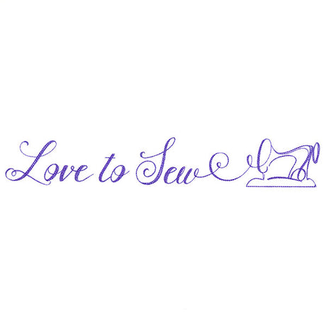 Crafty Calligraphy - Love to Sew